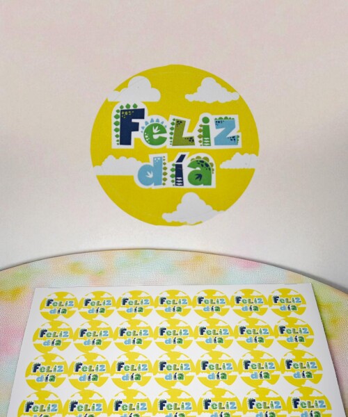 Stickers feliz dia plancha DISEÑO 7