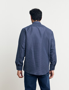 012669 CAMISA HARRINGTON LABEL Azul Osc/bla
