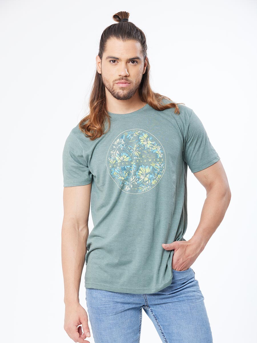 T-SHIRT SUMO RUSTY - Verde Oscuro 