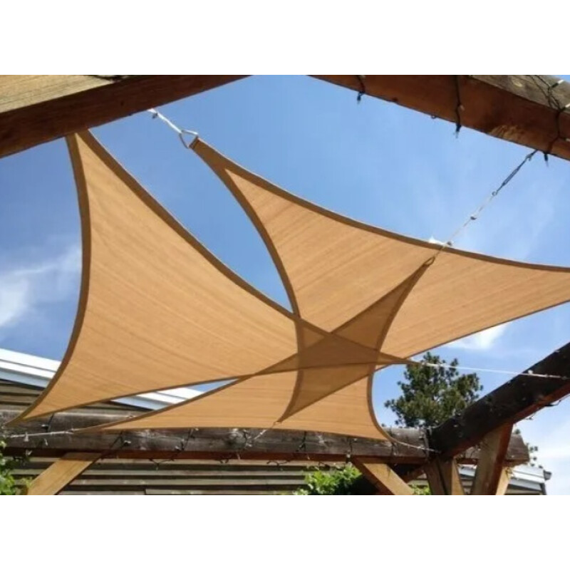 Malla Sombra Lona Toldo Triangular 3x3mts Exterior Jardín Malla Sombra Lona Toldo Triangular 3x3mts Exterior Jardín