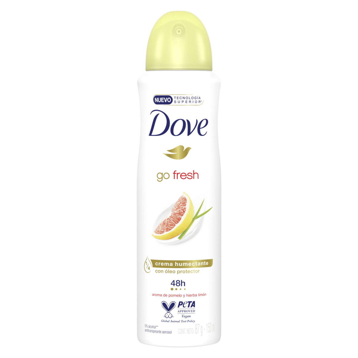 Dove Desodorante antitranspirante Aero Pomelo Y Limon F 