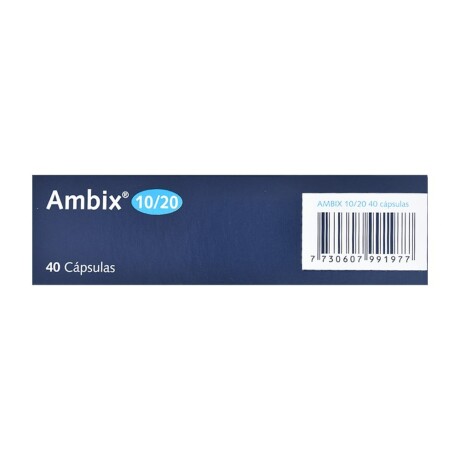 Ambix 10/20 40 Cápsulas Tratamiento Hipertensión Prolongado Ambix 10/20 40 Cápsulas Tratamiento Hipertensión Prolongado