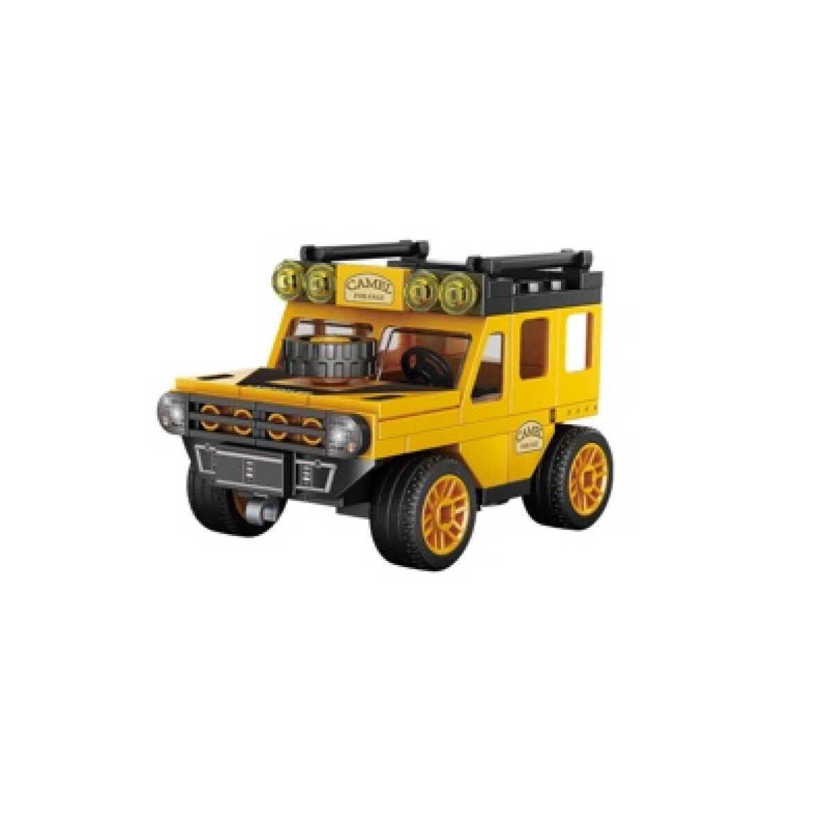 Juguete Bloques Jeep - amarillo 