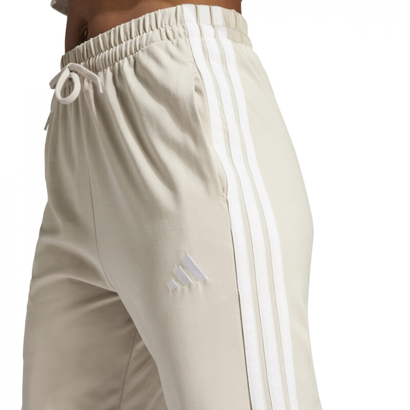 Pantalones Adidas W 3S SJ JOGGER de Mujer - JE1188 Beige-blanco