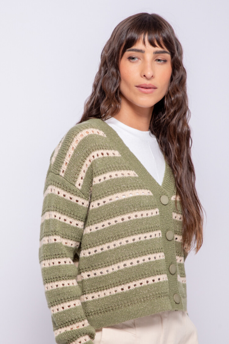 CARDIGAN CAPRI Verde Hierba