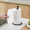 Porta rollo papel de cocina de hierro negro