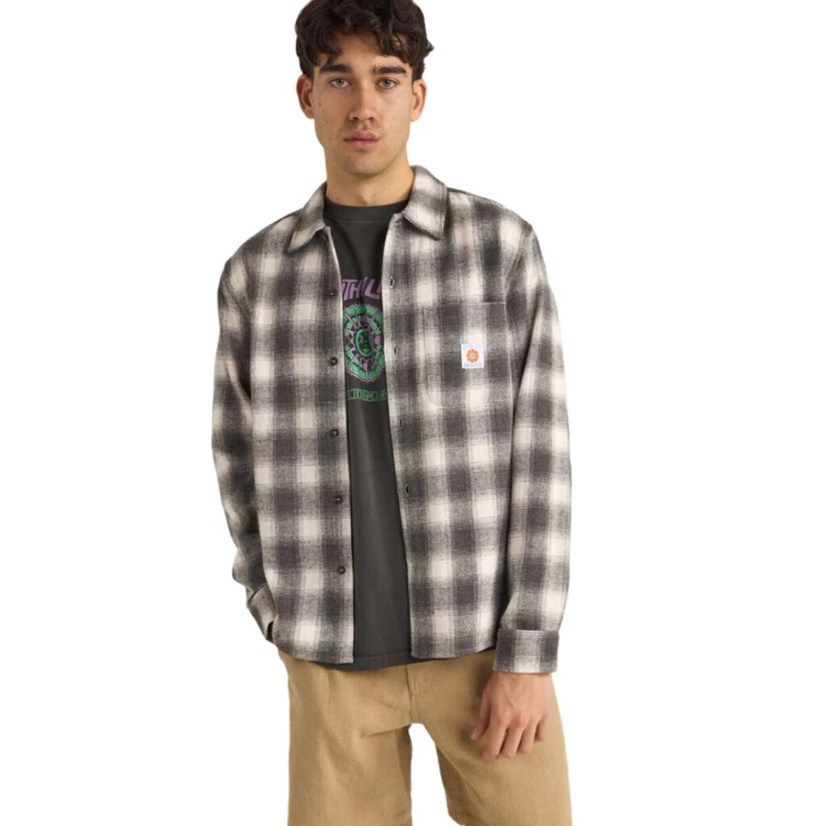 Camisa Rhythm Plaid Flannel - Flannel 