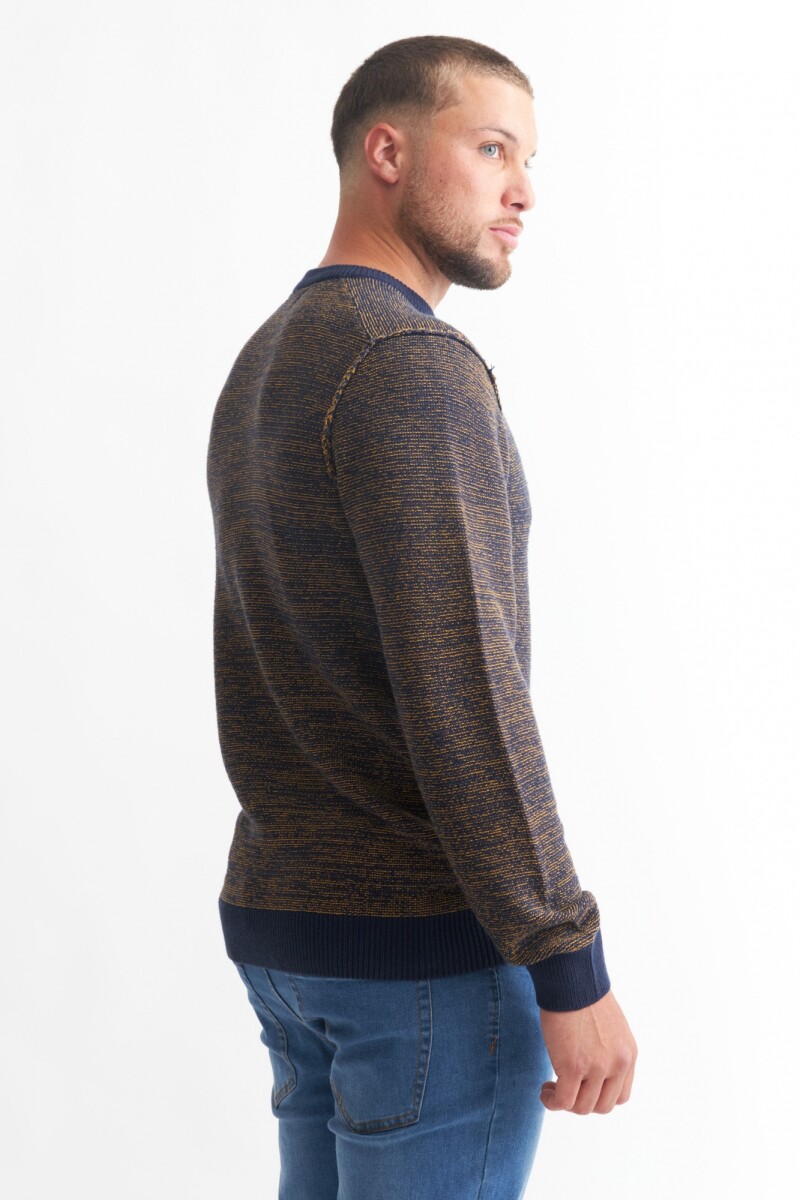 Sweater melange AZUL MARINO
