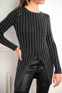 Remera Tejida Lurex Negro