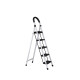 Escalera Tijera 5 Escalones De plastico Negro/Blanco
