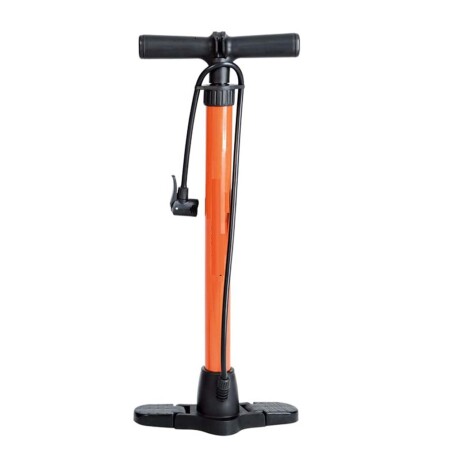 Inflador Manual Grande Bici Pelota Inflables con Picos Naranja