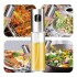 Dispensador Botella Spray Aceite De Oliva Vinagre Vinagre X2 Color Variante Plateado
