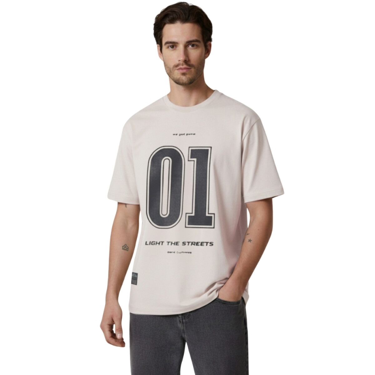 T-SHIRT XS-XXL - MARFIL 