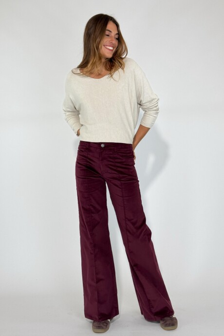 PANTALON FIORENZA Bordó