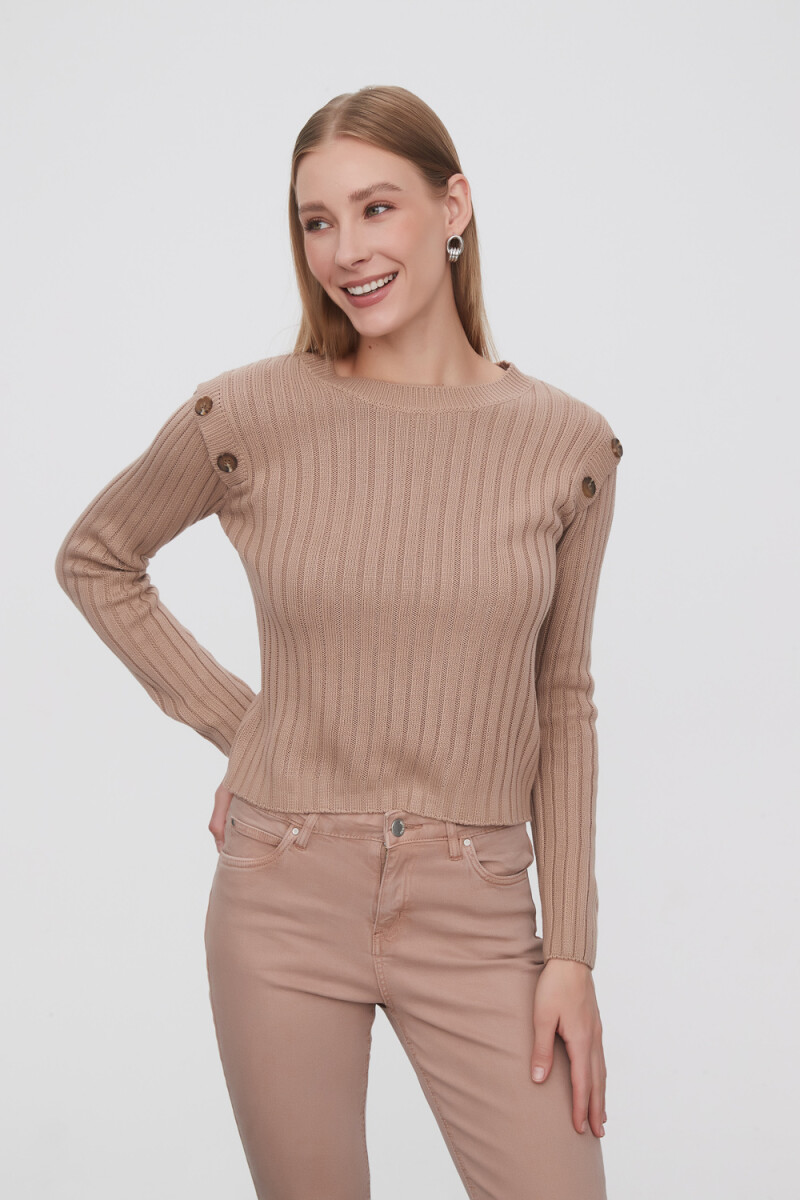 Sweater Delec - Beige Oscuro 