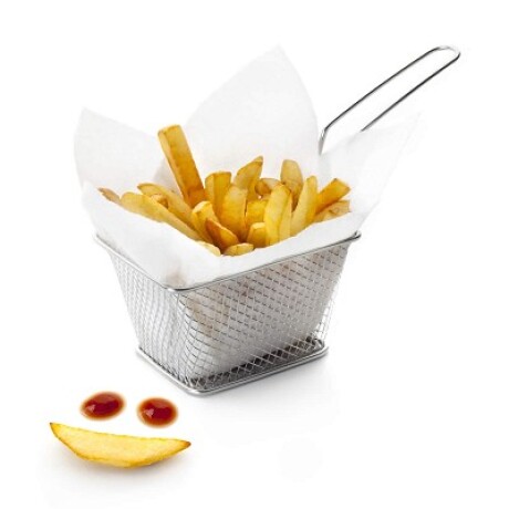 Mini canasto papas fritas Rectangular 9x10x.5cm Mini canasto papas fritas Rectangular 9x10x.5cm