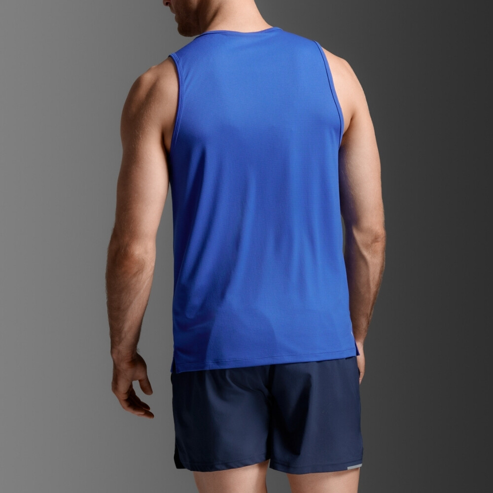 Bividi Running Aero Mesh Tank Hombre Surf/silver Reflective