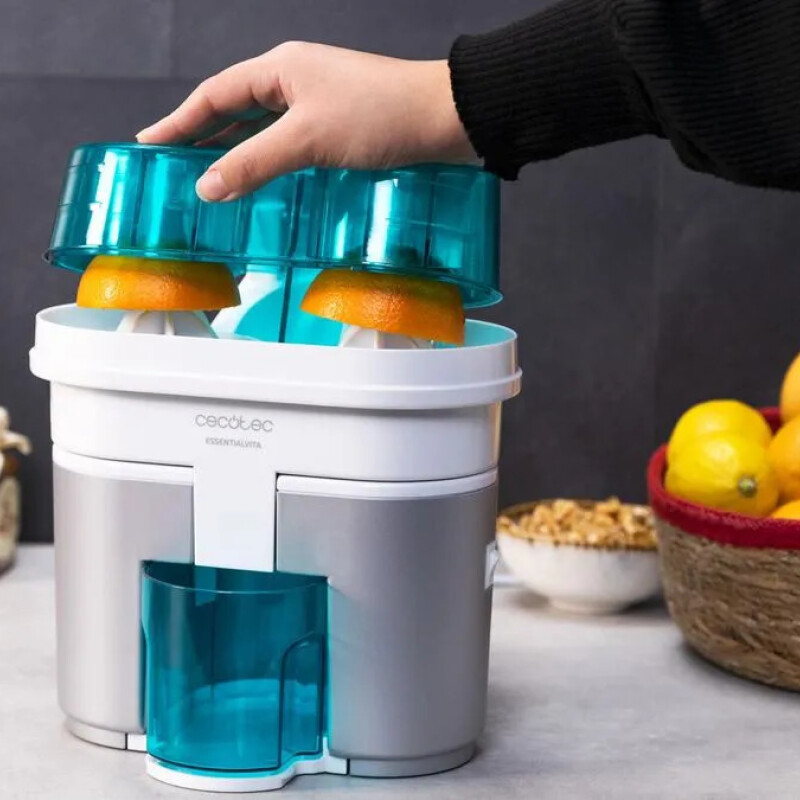 Exprimidor eléctrico essential vita twice white Cecotec Exprimidor eléctrico essential vita twice white Cecotec