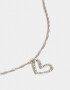 Cadena Corta con Dije Con corazón Cadena Corta Con Dije Corazón Plateado - Plateado