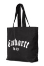 Canvas Graphic Tote Large Negro