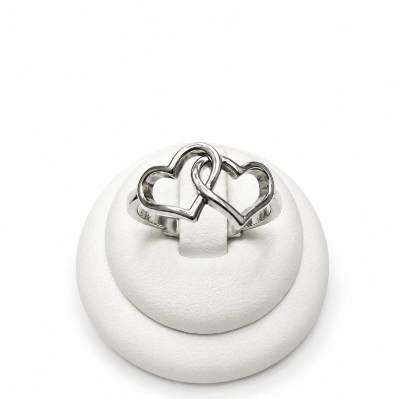 Anillo doble corazon entrelazado Anillo doble corazon entrelazado