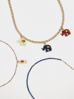 Set De Collares Con Elefantes multicolor