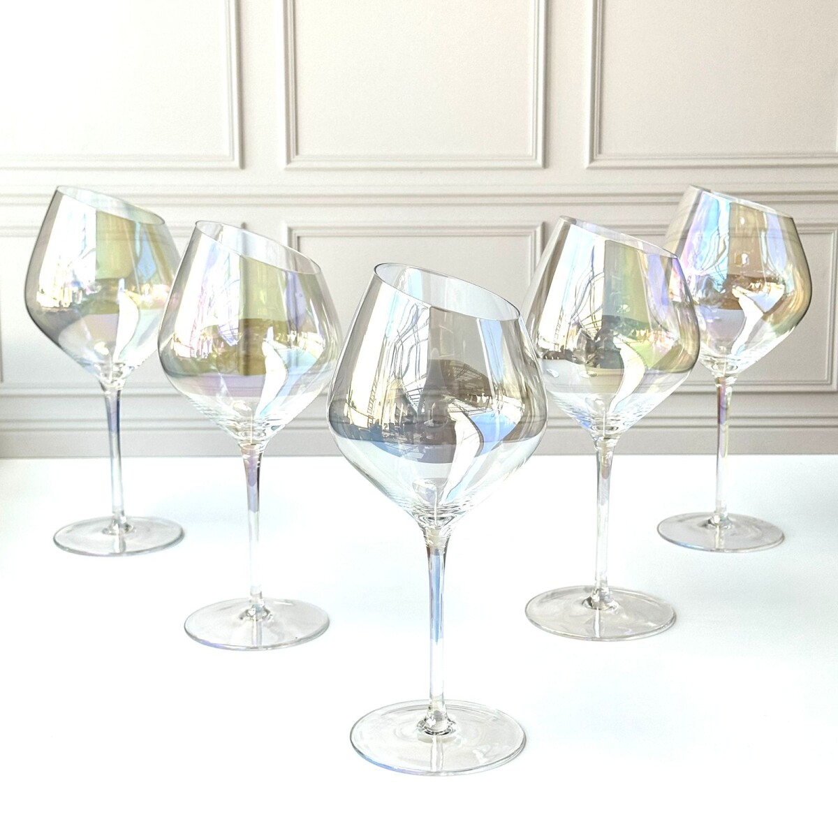 Juego De 6 Copas Vino Cristal Magic Sesgado 540ML 