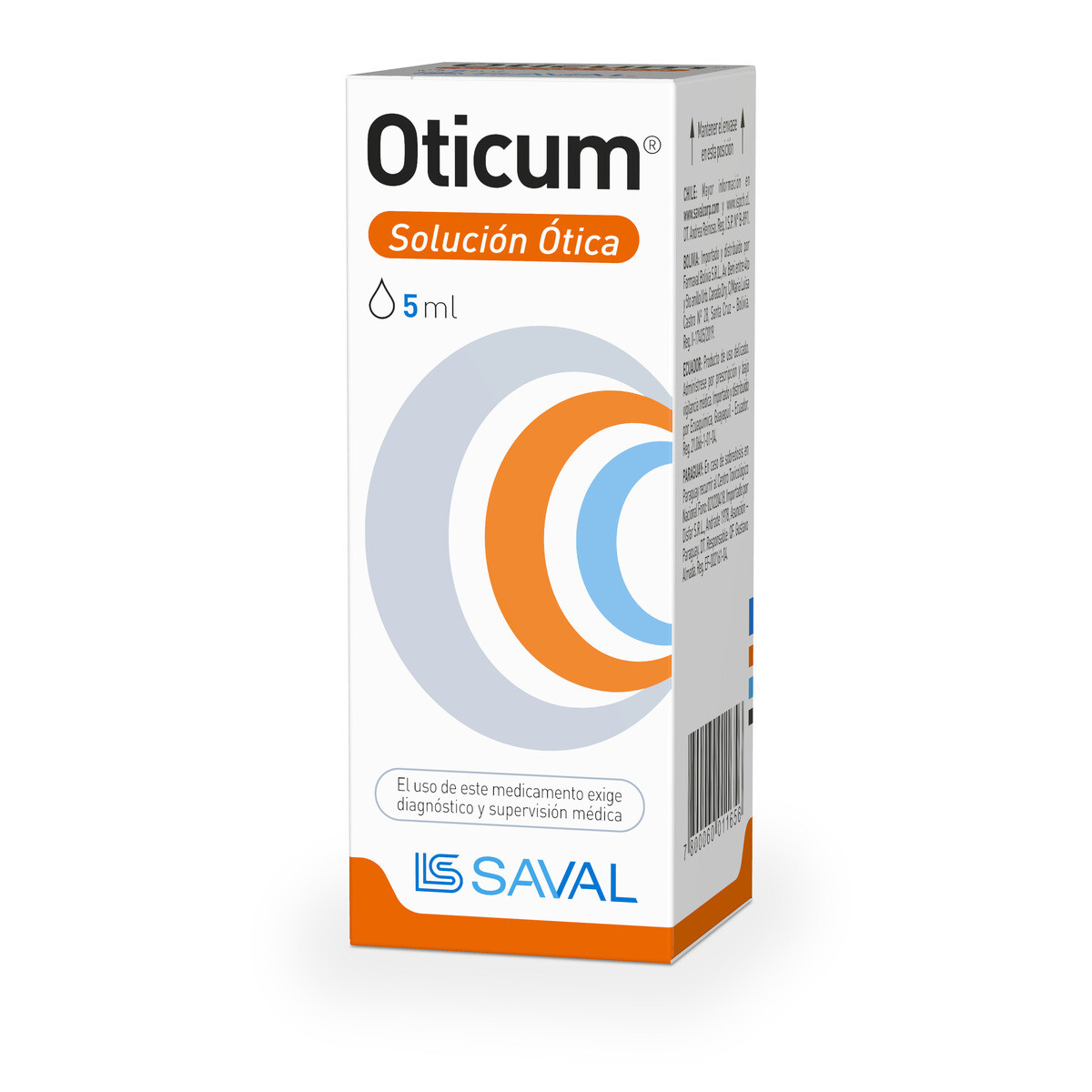 OTICUM GOTAS CJ X 5 ML. 