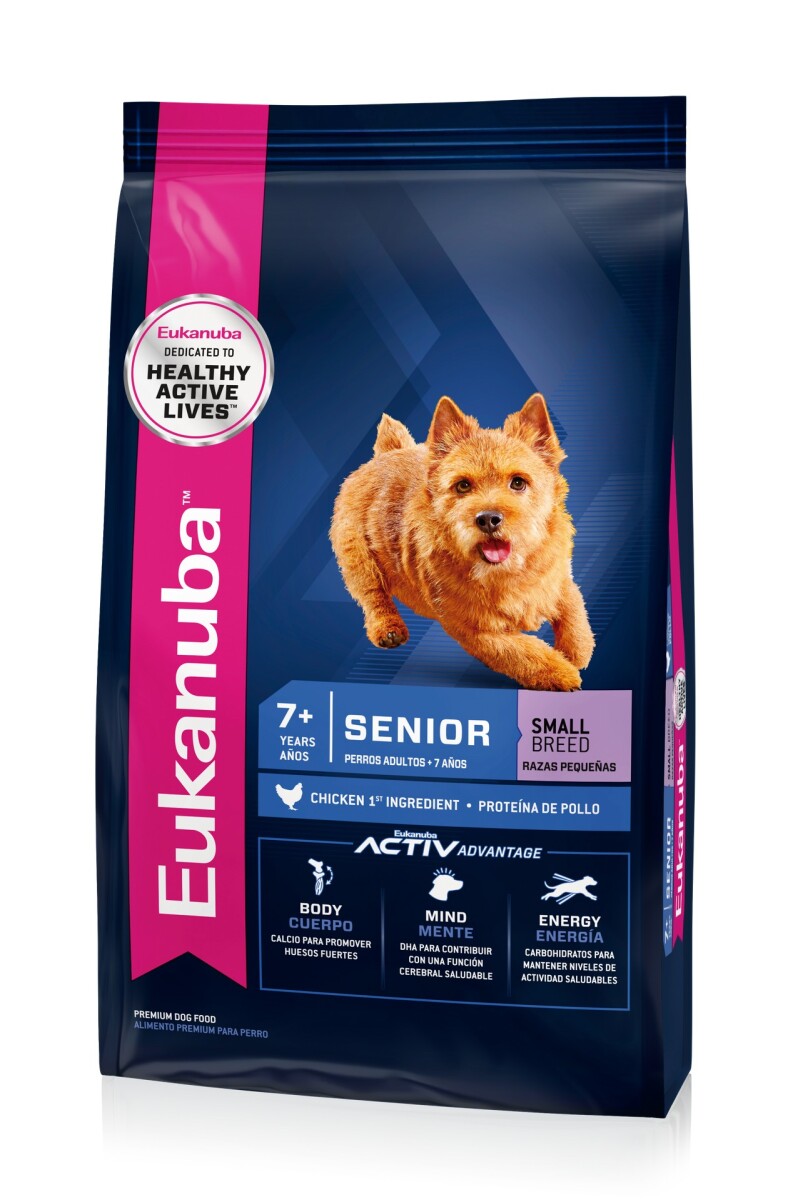 ALIMENTO EUKANUBA SENIOR RAZAS PEQUEÑAS 3KG 