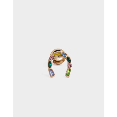 Prendedor Herradura Strass Combinacion Multicolor