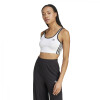 TOP ADIDA BRA 3S de Mujer - JD4613 Blanco-negro