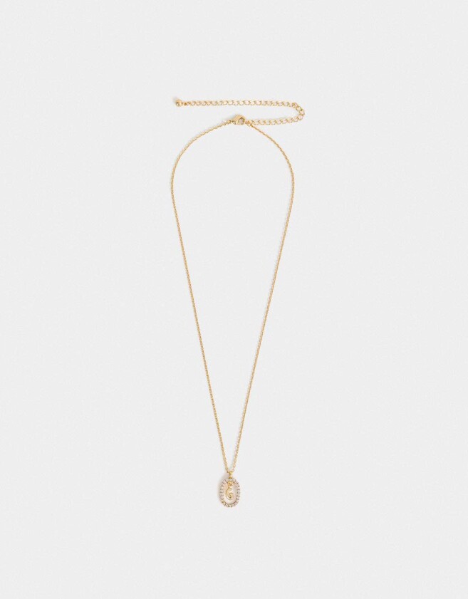Cadena Corta con Dije Premium Gold Cortos - Dorado