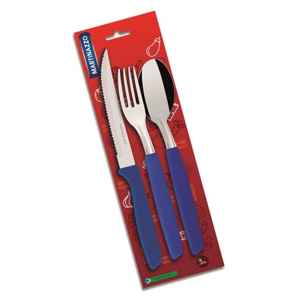 Piemonte Set 3 Mixto Azul 20325-2 