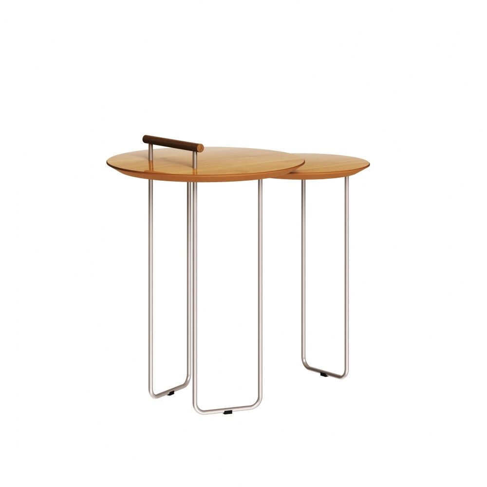 Mesa de arrime - Doble side - Linea Manhattan Marron/Marron