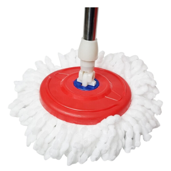 Mopa Giratoria Premium De Acero Inoxidable Excelente Calidad Variante Color Rojo