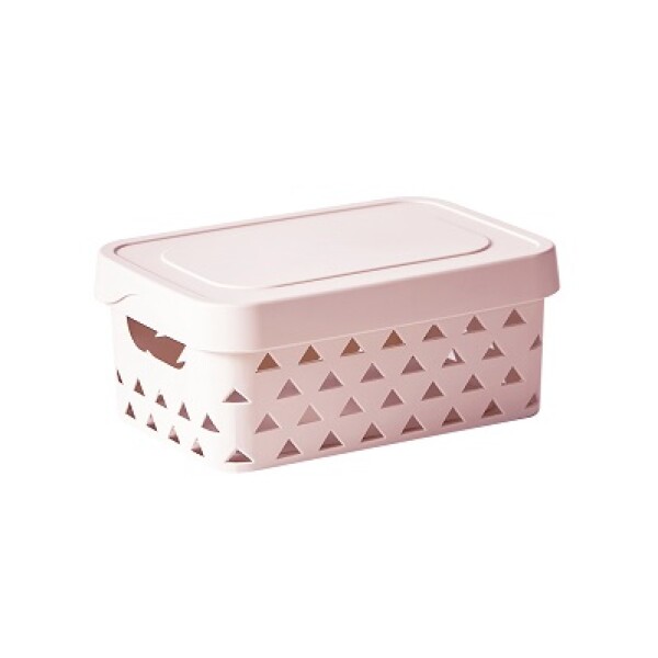 Organizador con tapa L rosa