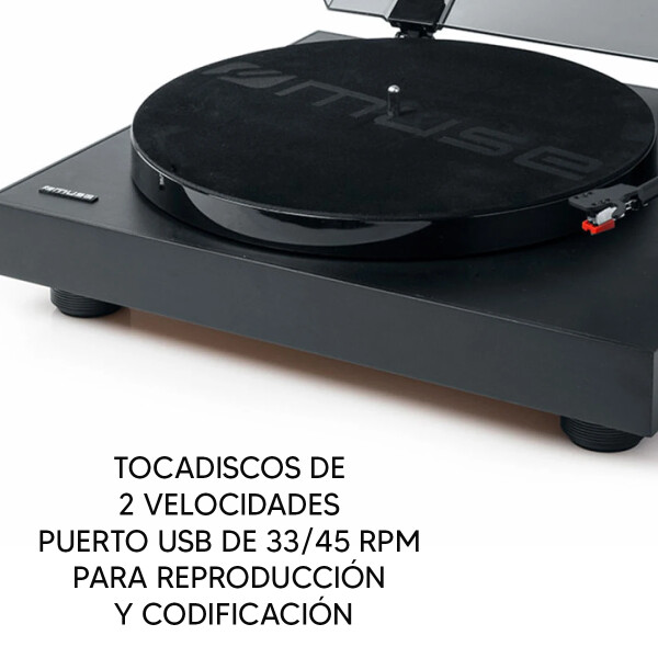 Bandeja Vinilo Tocadiscos Muse Mt 105b NEGRO