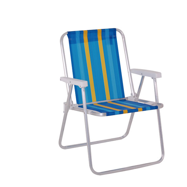 SILLA ALTA ALUMINIO AZUL