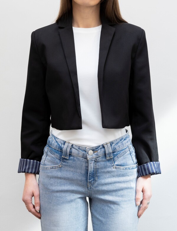 Blazer Crop NEGRO