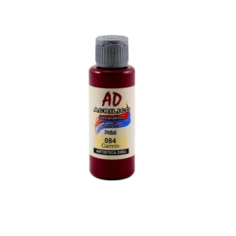 Acrílico Decorativo Ad 60 Ml Carmín #Acrílico Decorativo Ad 60 Ml Carmin