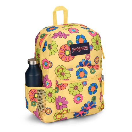 Mochila Escolar Jansport Cross Town Original Unisex Urbana Power To The Flowers