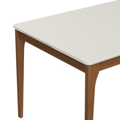 Mesa de comedor Ella - Con vidrio - 160 Canela Off White