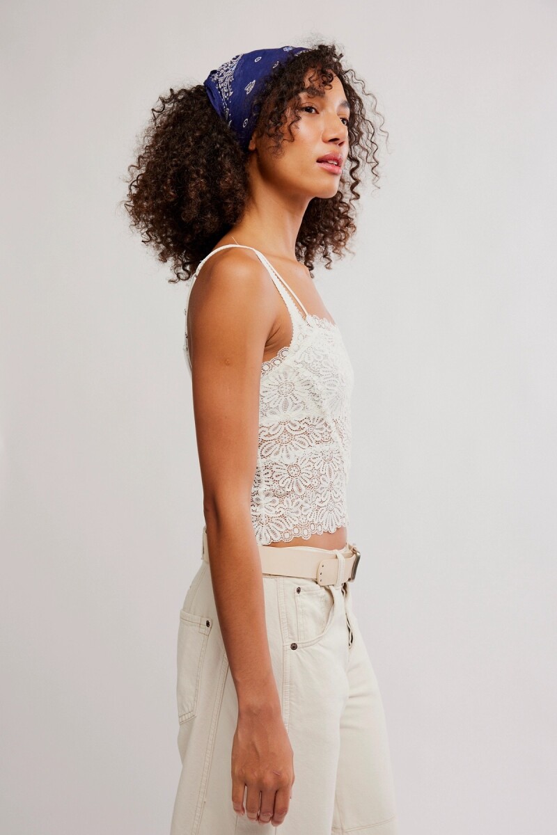 MUSCULOSA ENCAJE LOVE AND LACE Marfil
