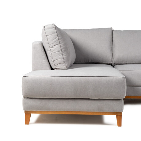 Rinconera Amadeus Chica - Tela Microfibra - Chaise Izquierdo 2159 (Gris)