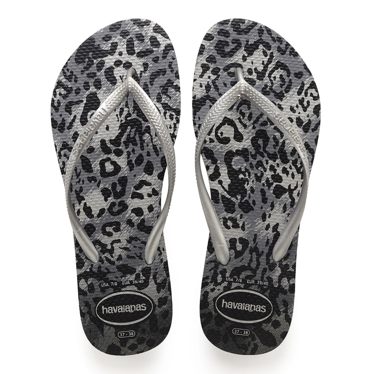 Sandalia de Mujer Havaianas Slim Animals - Gris - Plateado 