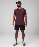 Polo Manga Corta The 24-7 Tee Curved Hem Hombre Oxblood