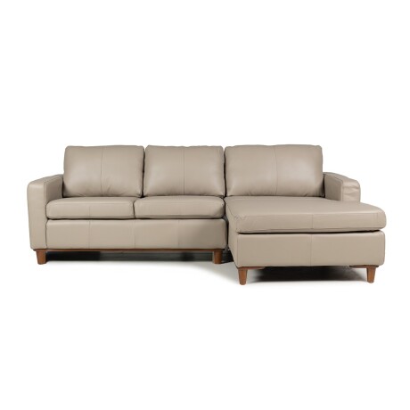 Rinconera Sevilha - Cuero Natural - Chaise Derecho 1011 (Granizo)