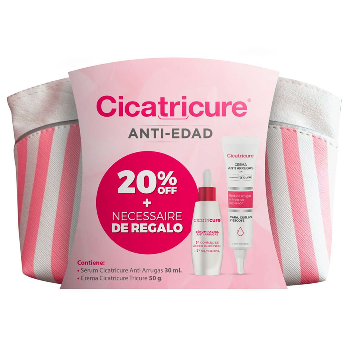 Pack Cicatricure Crema Tricure + Serúm Rosita + Neceser de REGALO! 