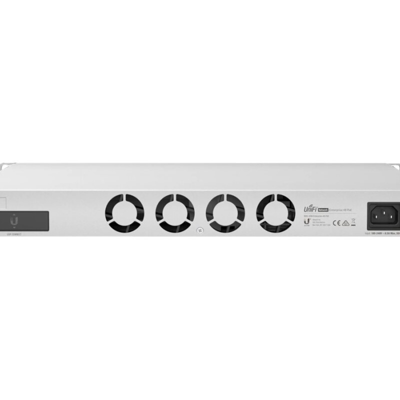 Ubiquiti UniFi Switch USW-Enterprise-48-PoE - Conmutador - L3 - Gestionado - 48 x 100/1000/2.5G (PoE+) + 4 x 1 Gigabit / 10 Giga Ubiquiti UniFi Switch USW-Enterprise-48-PoE - Conmutador - L3 - Gestionado - 48 x 100/1000/2.5G (PoE+) + 4 x 1 Gigabit / 10 Giga