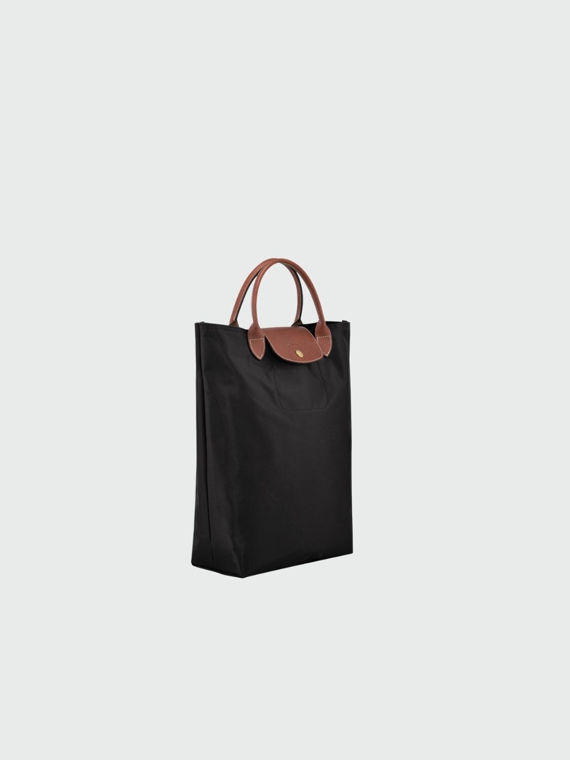 Longchamp - Cartera Tote plegable, de nylon y asa corta, Le pliage M Negro